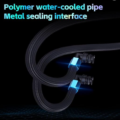ibrar's 240mm AIO Liquid CPU Cooler for AMD/Intel, Dual RGB Fans, LCD Display image 5