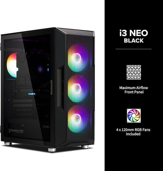 Zalman i3 NEO ATX Mid Tower Gaming PC Case image 1
