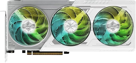 ASRock AMD Radeon RX 9070 XT Steel Legend 16GB White GPU image 1