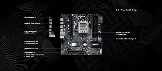 ASRock B650M PG Lightning WiFi 6E AMD | Socket AM5 image 1