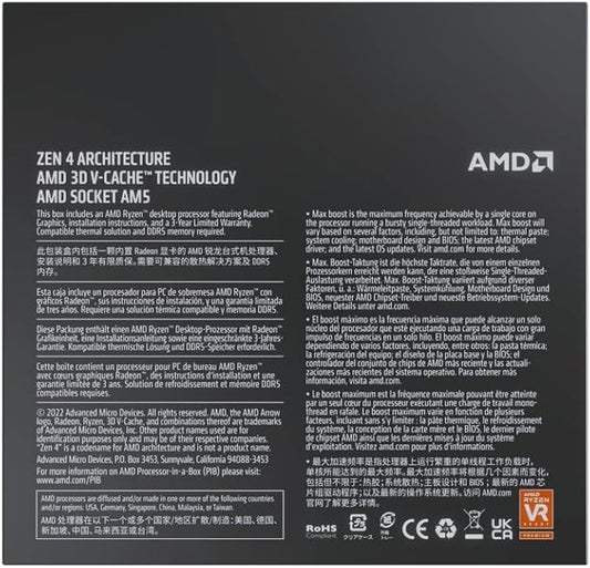 AMD Ryzen 7 7800X3D 8-Core, 16-Thread Desktop Processor image 1