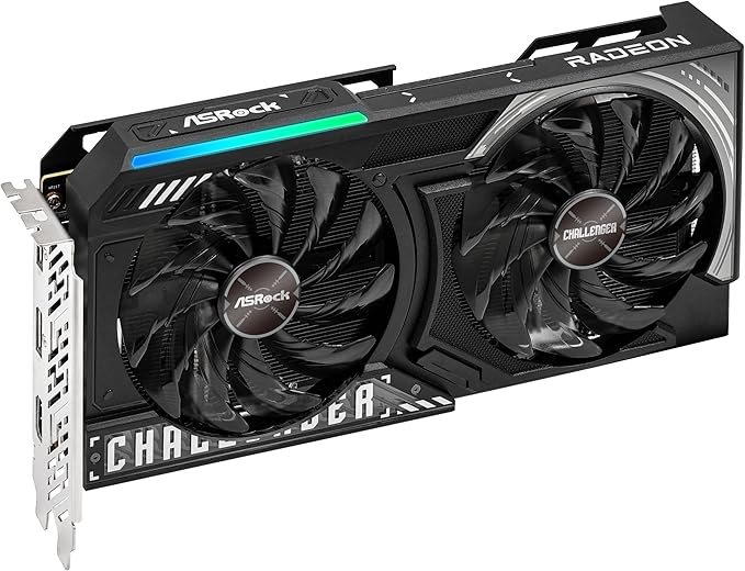 ASRock Radeon RX 9060 XT Challenger 16GB GDDR6 OC Graphics Card image 1