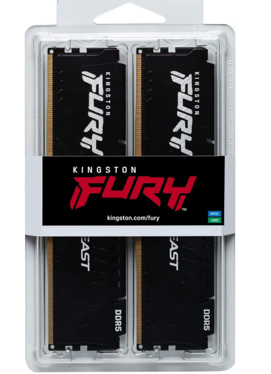 FURY Beast Black 16GB 5200MT/s DDR5 CL40 XMP 3.0 Ready Computer Memory (Kit of 2 image 0