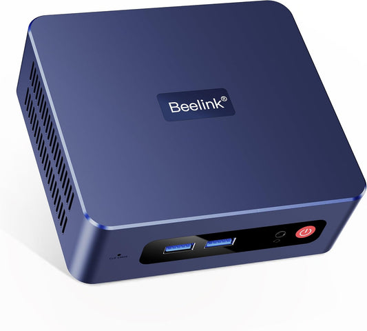 Beelink SER3 Mini PC, AMD Ryzen 3 3200U, 16GB DDR4 500GB PCIe SSD, Mini Desktop Computer Support 4K Dual-Screen Display/1000M LAN/WiFi5/BT5, for Home/Office