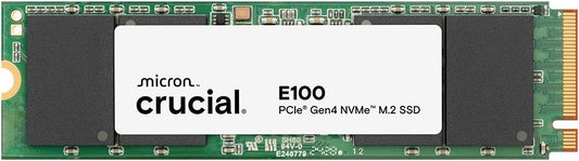 Crucial E100 1TB M.2 NVMe PCIe Gen4 Internal SSD, Up to 5,000MB/s, Laptop & Desktop Compatible