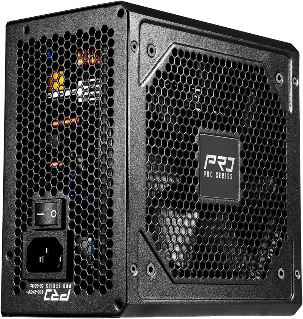 ASRock PRO 850G Power Supply - 850W 80 Plus Gold Certified, ATX 3.1 & PCIe 5.1 Ready, Native 12V-2x6 Connector, 120mm Low-Noise Fan, 3-Year Warranty