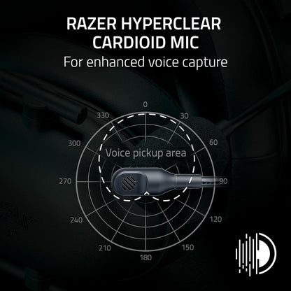 Razer BlackShark V2 X Xbox Gaming Headset: 50mm Drivers - Cardioid Mic - Lightweight - Comfortable, Noise Isolating Earcups - for Xbox Series X, Series S, PS5, PC, Switch via 3.5mm Audio Jack - Black