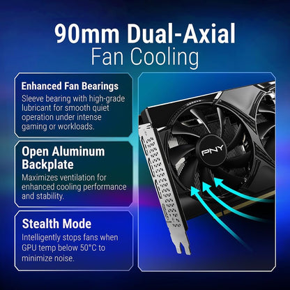 PNY NVIDIA GeForce RTX™ 5060 OC Dual-Fan Graphics Card