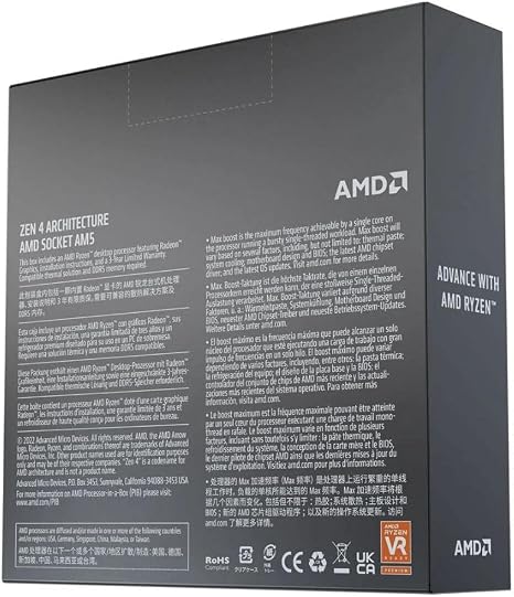 AMD Ryzen 5 7600X 6-Core, 12-Thread Unlocked Desktop Processor