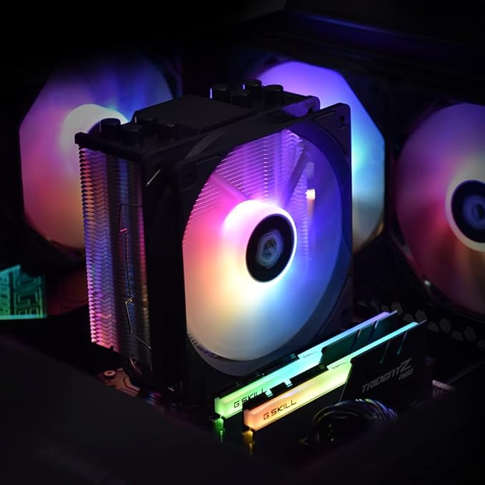 ID-COOLING SE-214-XT ARGB CPU Cooler 4 Heatpipes CPU Air Cooler ARGB image 1