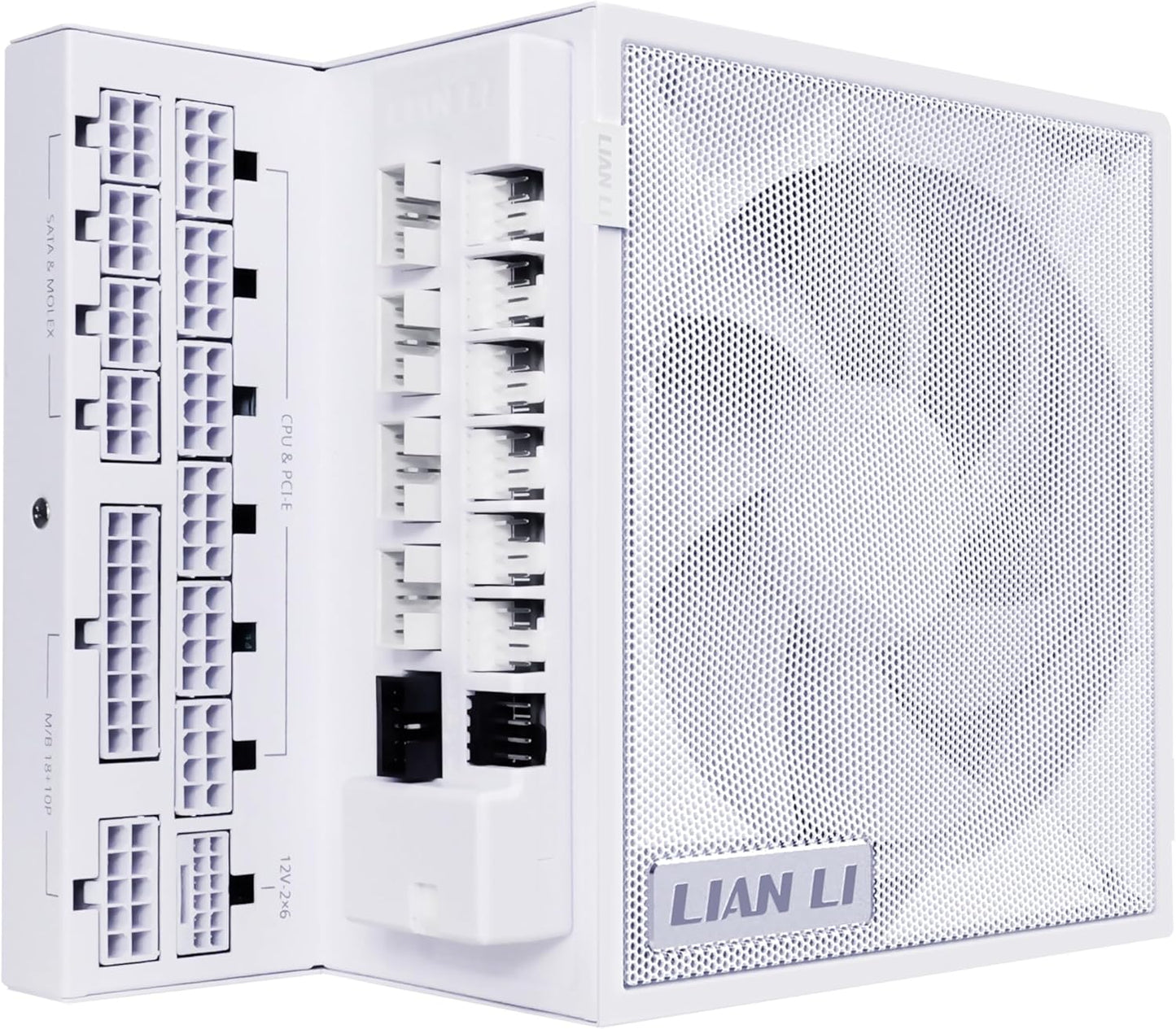 Lian Li EDGE1000W Fully Modular Low-Noise ATX Power Supply - ATX 3.1 & PCIE 5.1 Compliant | 80 Plus platinum | White