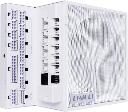 Lian Li EDGE1000W Fully Modular Low-Noise ATX Power Supply - ATX 3.1 & PCIE 5.1 Compliant | 80 Plus platinum | White