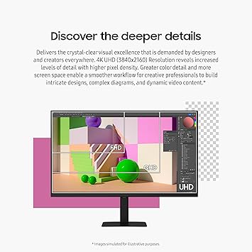 SAMSUNG 27-Inch ViewFinity S7 (S70D) Series 4K UHD High Resolution Monitor image 2