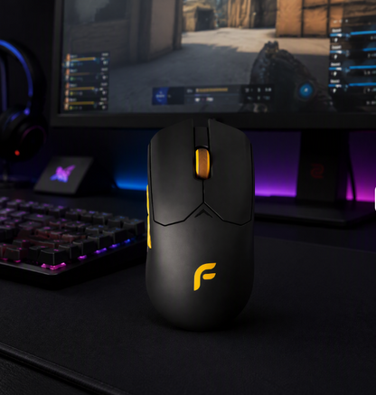 F800 Tri-Mode Mouse PAW-3395 26000 DPI 8K Wireless Esports Rechargeable RGB Gaming Mice