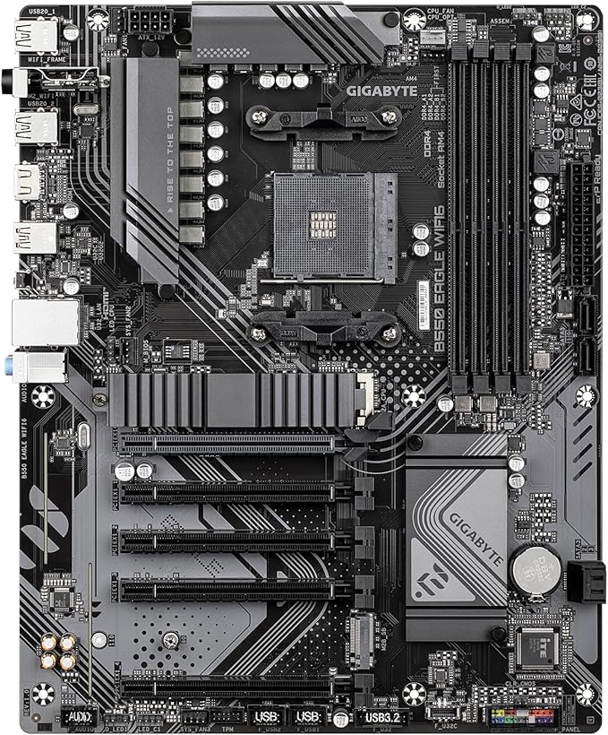GIGABYTE B550 Eagle WIFI6 Motherboard, Supports AMD AM4 Ryzen 5000 Processors image 2