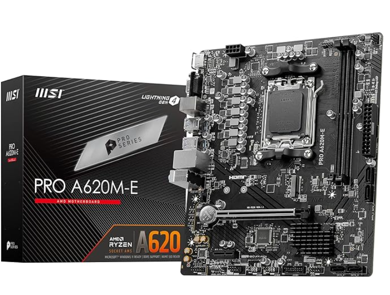 MSI PRO A620M-E Motherboard, Micro-ATX - Supports AMD Ryzen – Computer Citi