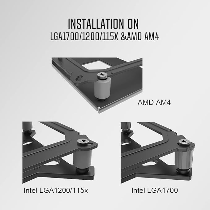 ID-COOLING SE-214-XT ARGB CPU Cooler 4 Heatpipes CPU Air Cooler ARGB image 2